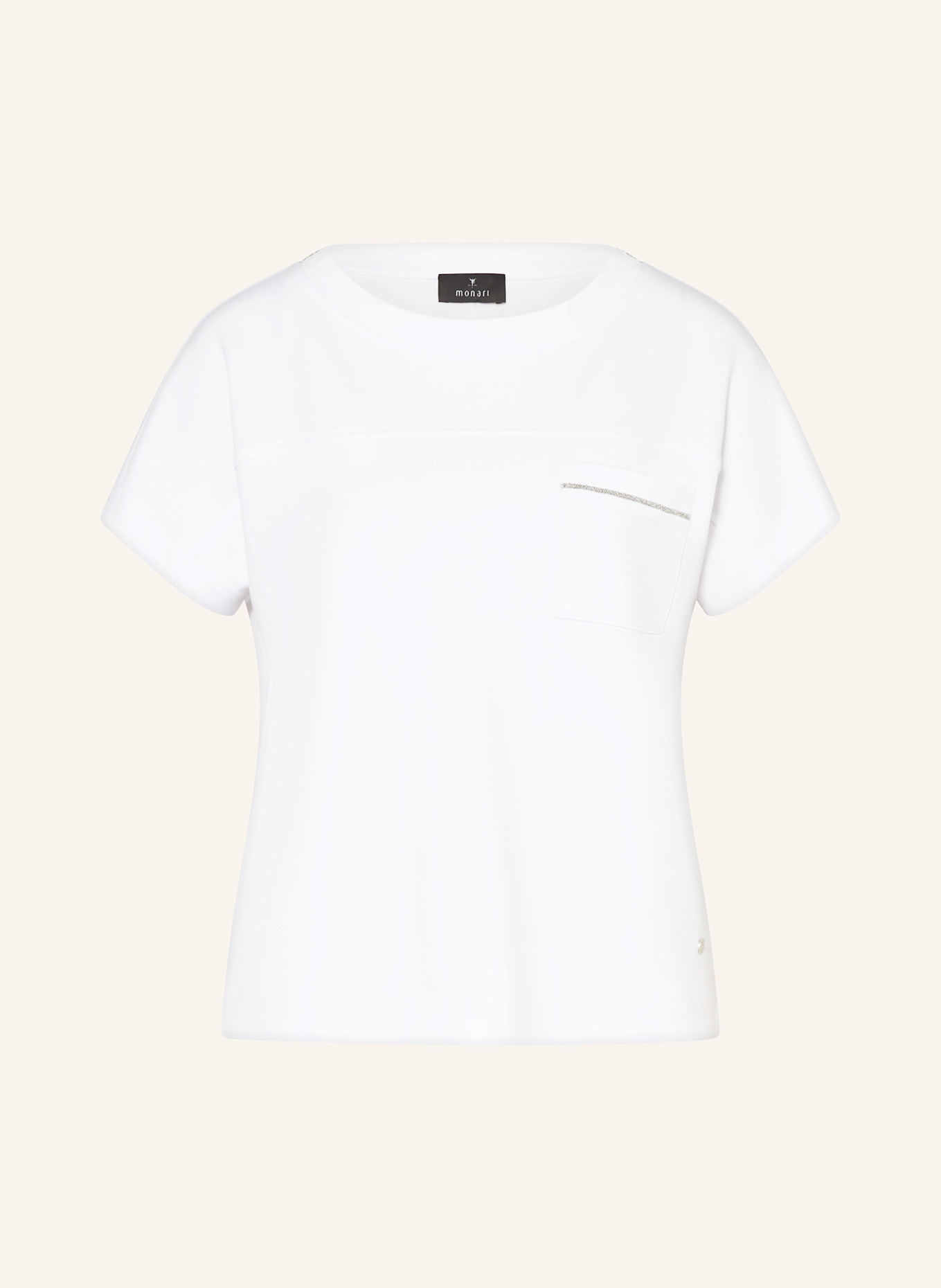 Толстовка с драгоценными камнями Monari, белый
Толстовка с драгоценными камнями Monari, белый