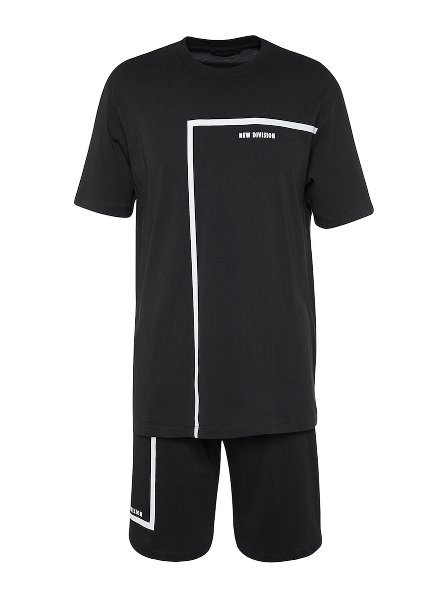 Короткая пижама Trendyol, черный
Короткая пижама Trendyol, черный