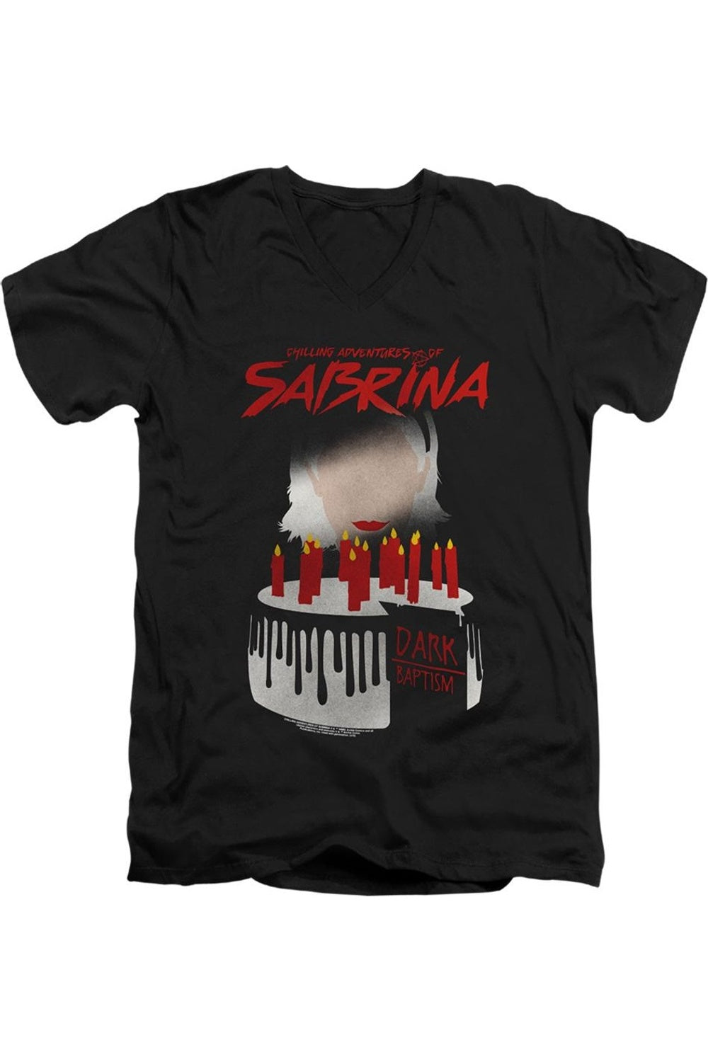 Леденящие душу приключения Сабрины Темное крещение короткий рукав взрослый V-образный вырез премиум хлопковая футболка / футболка Gildan, черный
Леденящие душу приключения Сабрины Темное крещение короткий рукав взрослый V-образный вырез премиум хлопковая футболка / футболка Gildan, черный