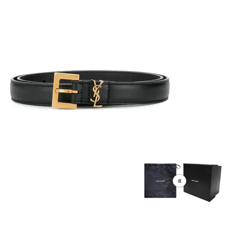 SAINT LAURENT Кожаный ремень из телячьей кожи с фурнитурой для женщин черный шириной 2 см, Black
SAINT LAURENT Кожаный ремень из телячьей кожи с фурнитурой для женщин черный шириной 2 см, Black