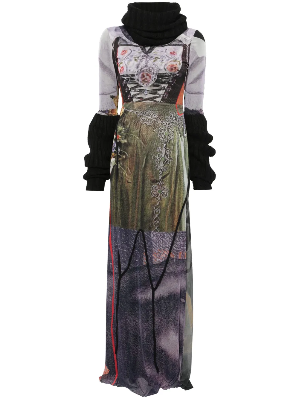 Сетчатое платье макси с высоким воротником Ottolinger, черный
Сетчатое платье макси с высоким воротником Ottolinger, черный