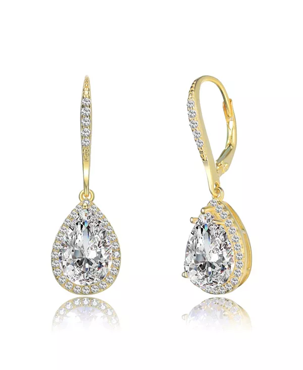 Серьги-Капли из стерлингового серебра с кубическим цирконием в форме груши Genevive, gold
Серьги-Капли из стерлингового серебра с кубическим цирконием в форме груши Genevive, gold