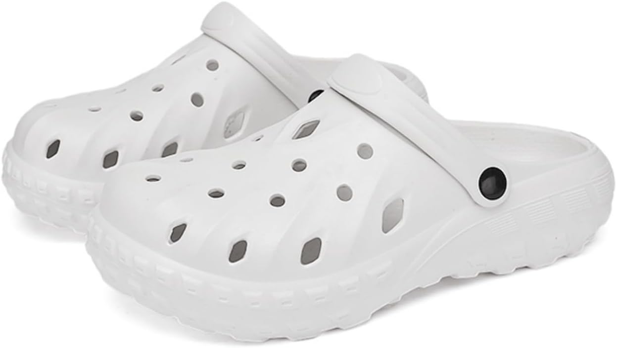 QICAVZW Мужские и женские садовые кломпы с поддержкой свода стопы, унисекс, удобные мюли-сандалии, нескользящая обувь, легкие, дышащие, пляжные шлепанцы без застежки, белый
QICAVZW Мужские и женские садовые кломпы с поддержкой свода стопы, унисекс, удобные мюли-сандалии, нескользящая обувь, легкие, дышащие, пляжные шлепанцы без застежки, белый