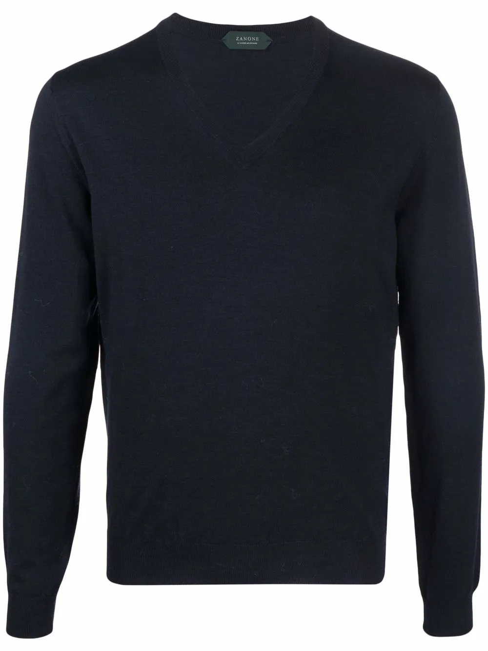 Джемпер тонкой вязки с V-образным вырезом Zanone, синий
Джемпер тонкой вязки с V-образным вырезом Zanone, синий