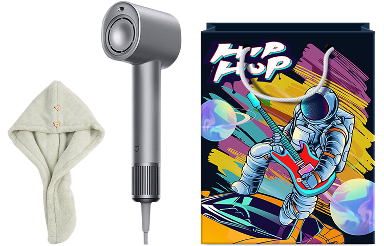 Фен для волос H701 1600W с водяными ионами Mi, Galaxy Grey Gift dry hair hat + hip hop gift bag
Фен для волос H701 1600W с водяными ионами Mi, Galaxy Grey Gift dry hair hat + hip hop gift bag