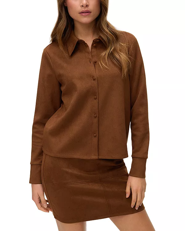 Рубашка с длинным рукавом из искусственной замши Kreta Vero Moda, коричневый
Рубашка с длинным рукавом из искусственной замши Kreta Vero Moda, коричневый