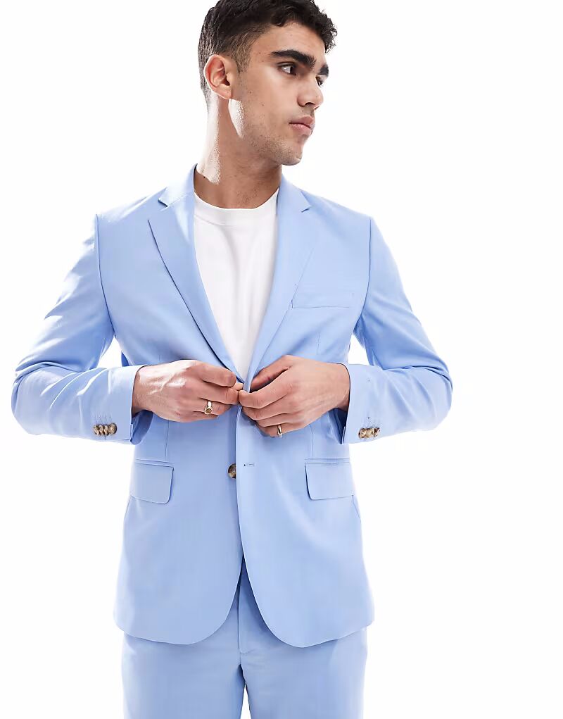 Пиджак Jack & Jones super slim в светло-голубом цвете
Пиджак Jack & Jones super slim в светло-голубом цвете