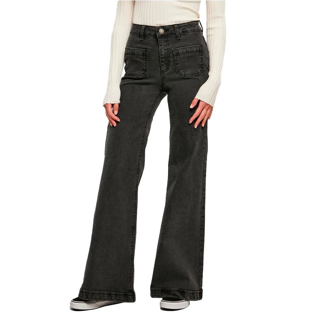 Джинсы Urban Classics Vintage Flared, черный
Джинсы Urban Classics Vintage Flared, черный