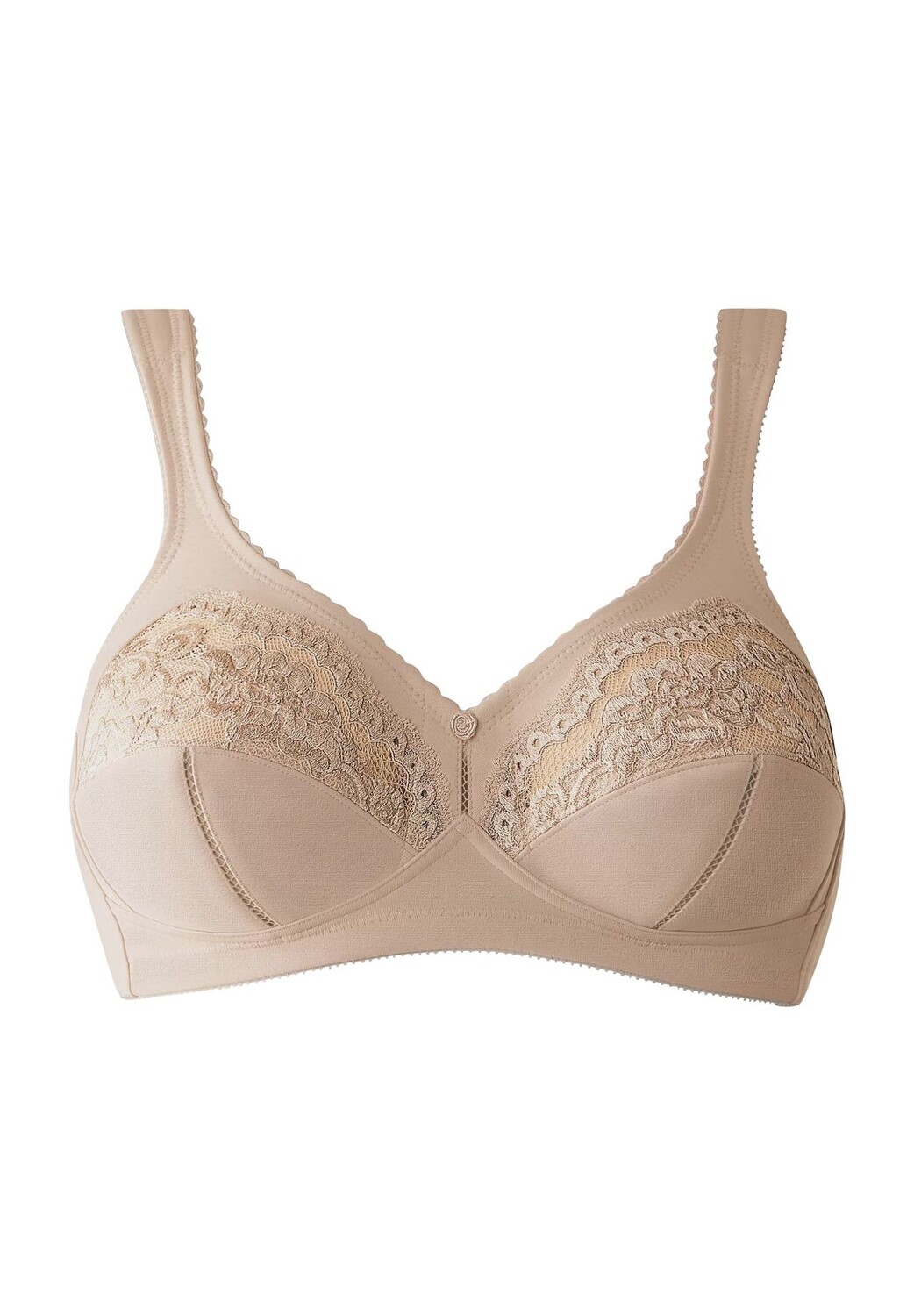 Мягкий бюстгальтер Allegra, без косточек, широкие комфортные бретели, кружево, женский Triumph, цвет Teint
Мягкий бюстгальтер Allegra, без косточек, широкие комфортные бретели, кружево, женский Triumph, цвет Teint