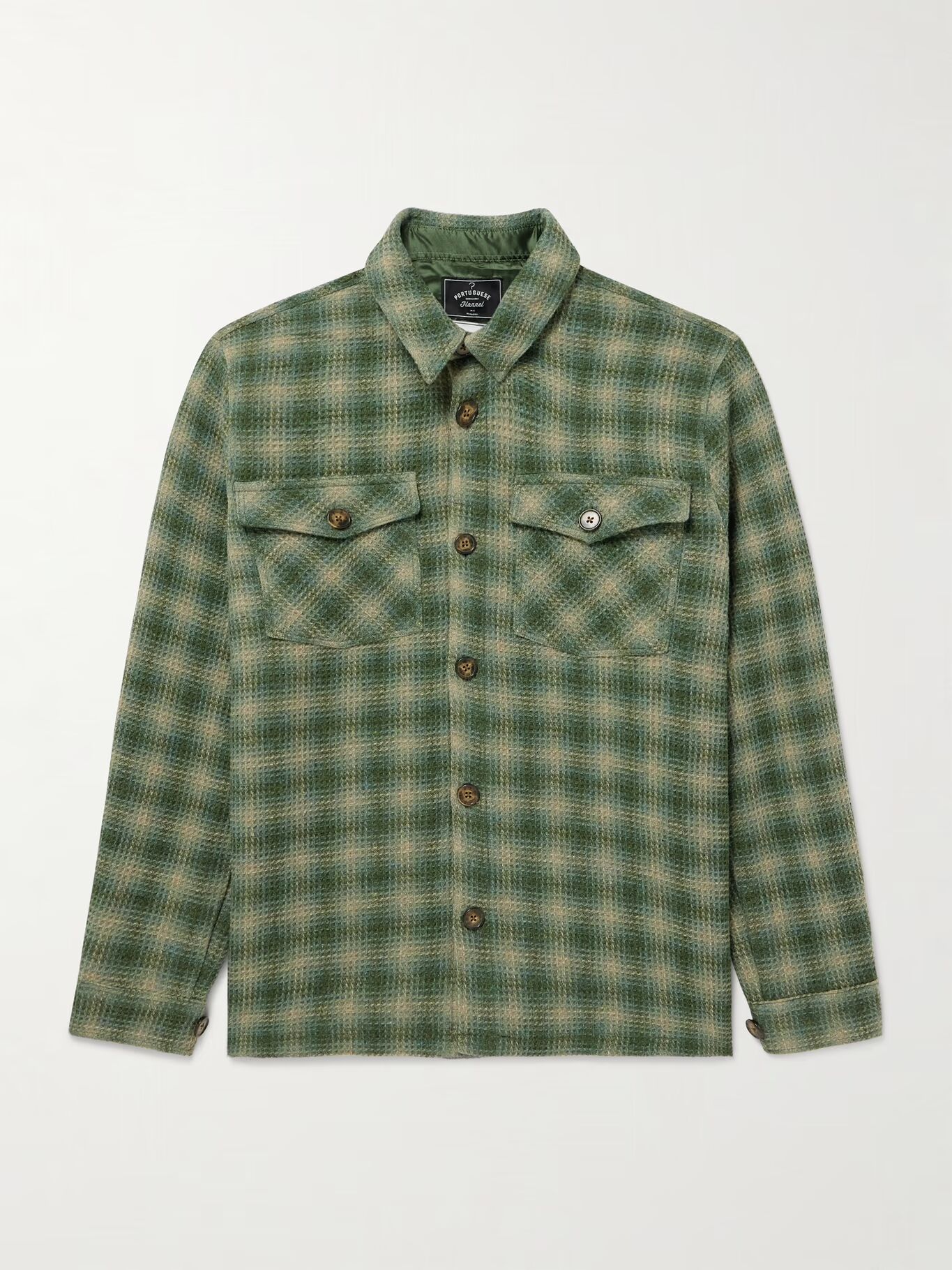 Верхняя рубашка из шерстяной ткани в клетку с вафельным узором PORTUGUESE FLANNEL, зеленый
Верхняя рубашка из шерстяной ткани в клетку с вафельным узором PORTUGUESE FLANNEL, зеленый