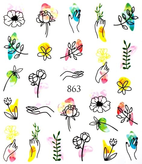 Водные наклейки для ногтей - №863, inna
Водные наклейки для ногтей - №863, inna