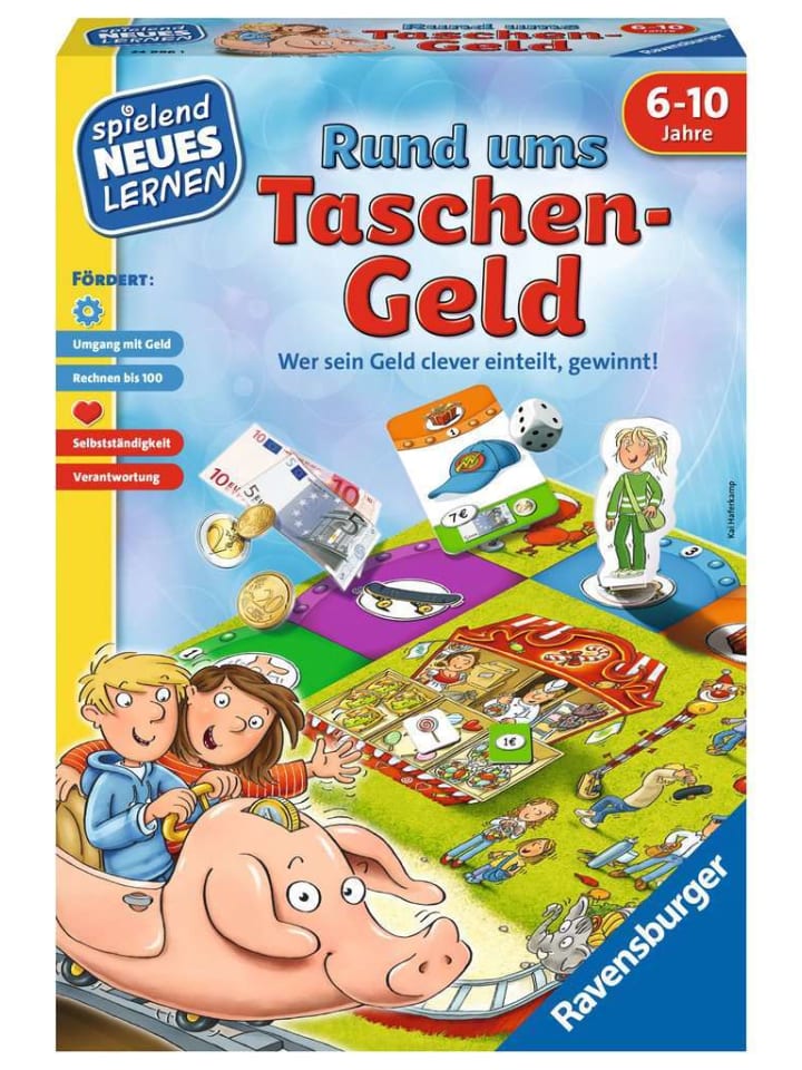 Развивающая игра Ravensburger «Все о карманных деньгах» в красочном исполнении
Развивающая игра Ravensburger «Все о карманных деньгах» в красочном исполнении