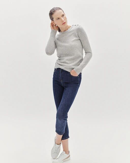 Женские укороченные джинсы скинни со средней посадкой Caroll, синий
Женские укороченные джинсы скинни со средней посадкой Caroll, синий