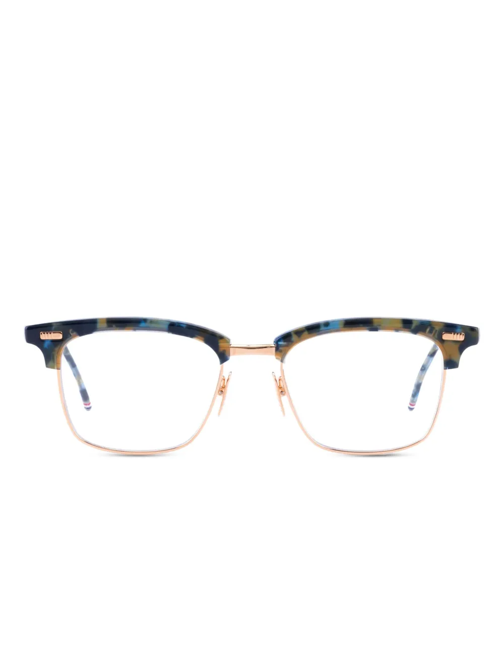 Очки в квадратной оправе черепаховой расцветки Thom Browne, золотистый
Очки в квадратной оправе черепаховой расцветки Thom Browne, золотистый