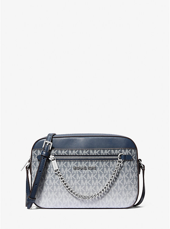 Jet set большой фирменный логотип с эффектом омбре через плечо Michael Kors, синий
Jet set большой фирменный логотип с эффектом омбре через плечо Michael Kors, синий