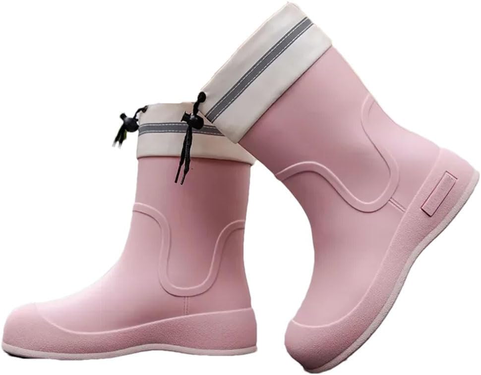 Унисекс модные резиновые сапоги для взрослых, короткие водонепроницаемые ботинки с нескользящей подошвой, утолщенные для дождливой погоды Generic, Pnnrk
Унисекс модные резиновые сапоги для взрослых, короткие водонепроницаемые ботинки с нескользящей подошвой, утолщенные для дождливой погоды Generic, Pnnrk