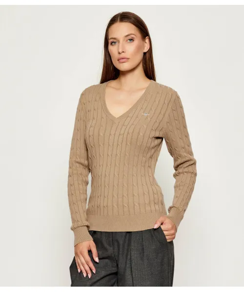 Свитер Slim fit Gant, бежевый
Свитер Slim fit Gant, бежевый