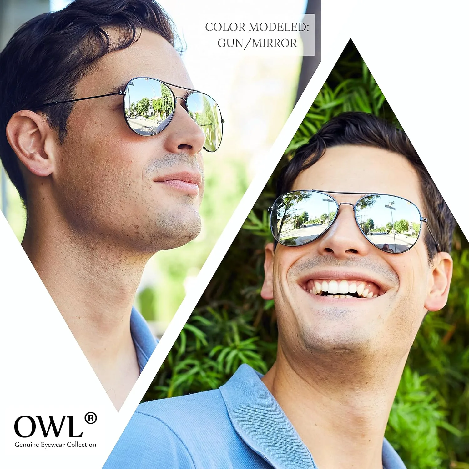 Классические солнцезащитные очки-авиаторы OWL в металлической оправе с цветными линзами и защитой от УФ-излучения UV 400, унисекс, Gold / Bluegreen Mirror
Классические солнцезащитные очки-авиаторы OWL в металлической оправе с цветными линзами и защитой от УФ-излучения UV 400, унисекс, Gold / Bluegreen Mirror