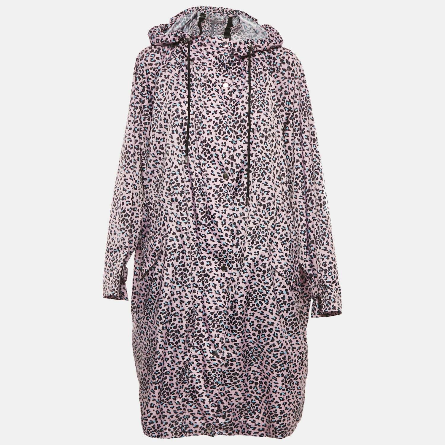 Длинное пальто Maje из синтетической ткани с леопардовым принтом, на молнии, с капюшоном
Длинное пальто Maje из синтетической ткани с леопардовым принтом, на молнии, с капюшоном