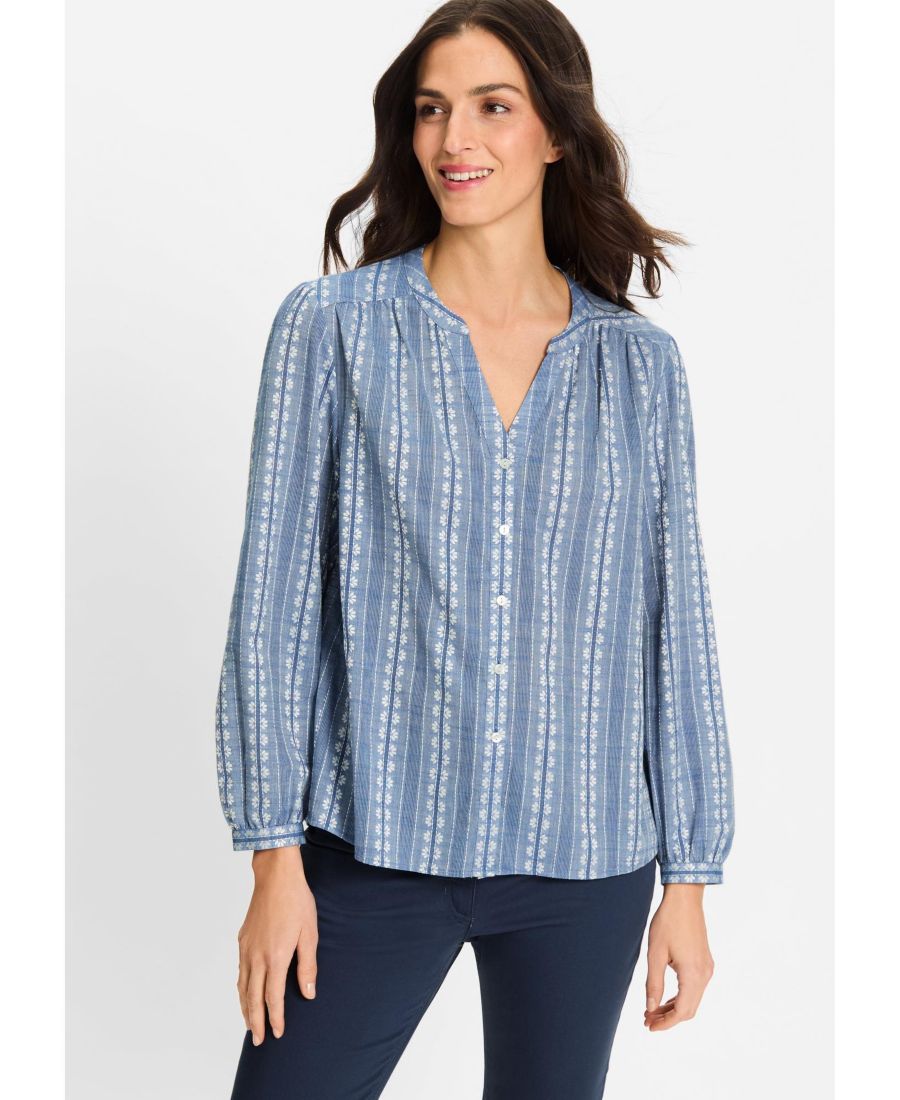 Женская туника с цветочной вышивкой в стиле прерий Olsen, Indigo denim
Женская туника с цветочной вышивкой в стиле прерий Olsen, Indigo denim