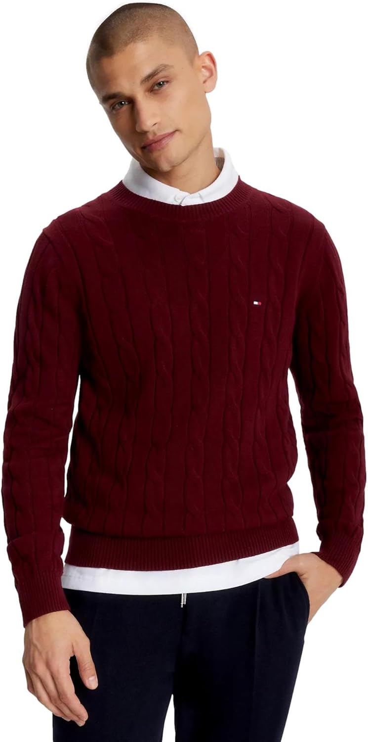 Коллекция мужских культовых свитеров Tommy Hilfiger Cable Knit 2024 года, Burgundy
Коллекция мужских культовых свитеров Tommy Hilfiger Cable Knit 2024 года, Burgundy