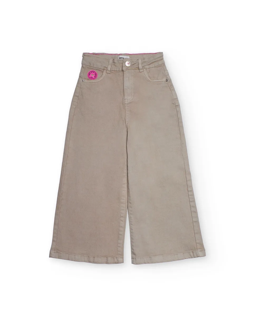 Бежевые вельветовые брюки для девочки с широкими штанинами Tuc tuc
Бежевые вельветовые брюки для девочки с широкими штанинами Tuc tuc