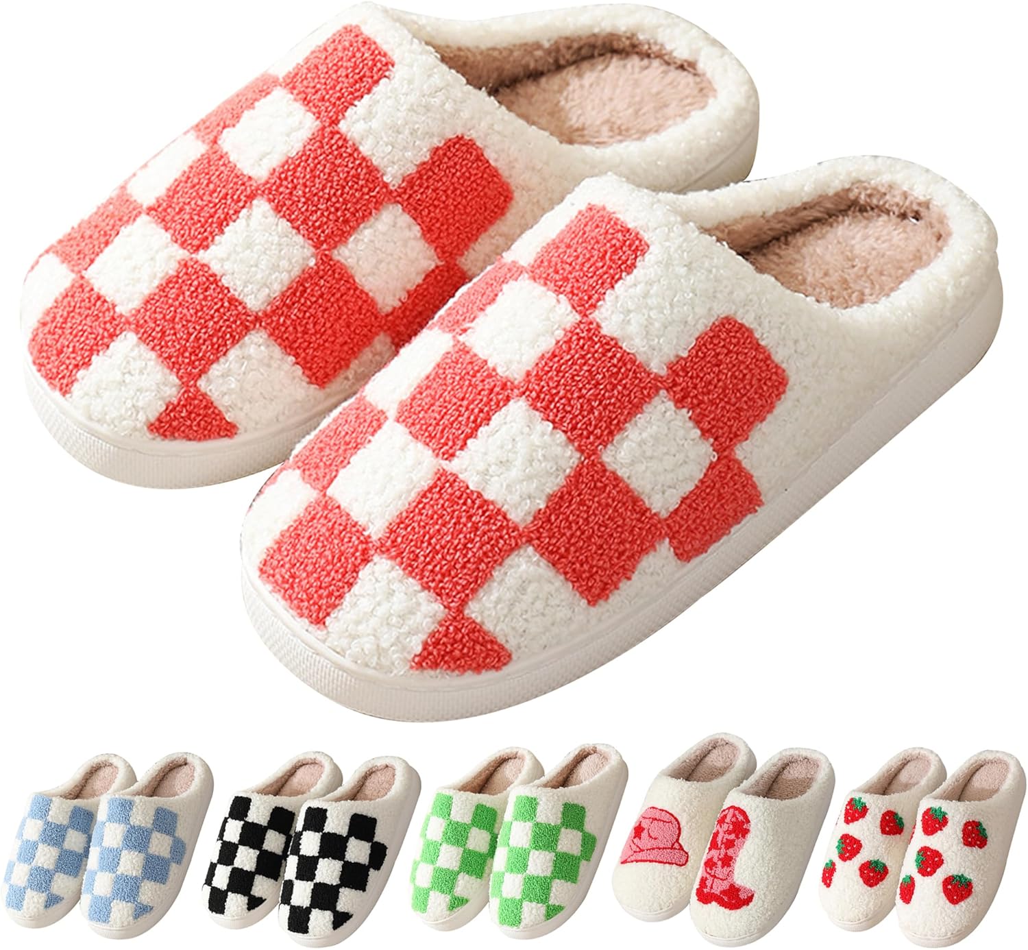 Домашние тапочки vkxqtep для женщин и мужчин, плюшевые теплые мягкие тапочки, уютные клетчатые тапочки с эффектом памяти, тапочки для дома и улицы с мехом, красный
Домашние тапочки vkxqtep для женщин и мужчин, плюшевые теплые мягкие тапочки, уютные клетчатые тапочки с эффектом памяти, тапочки для дома и улицы с мехом, красный