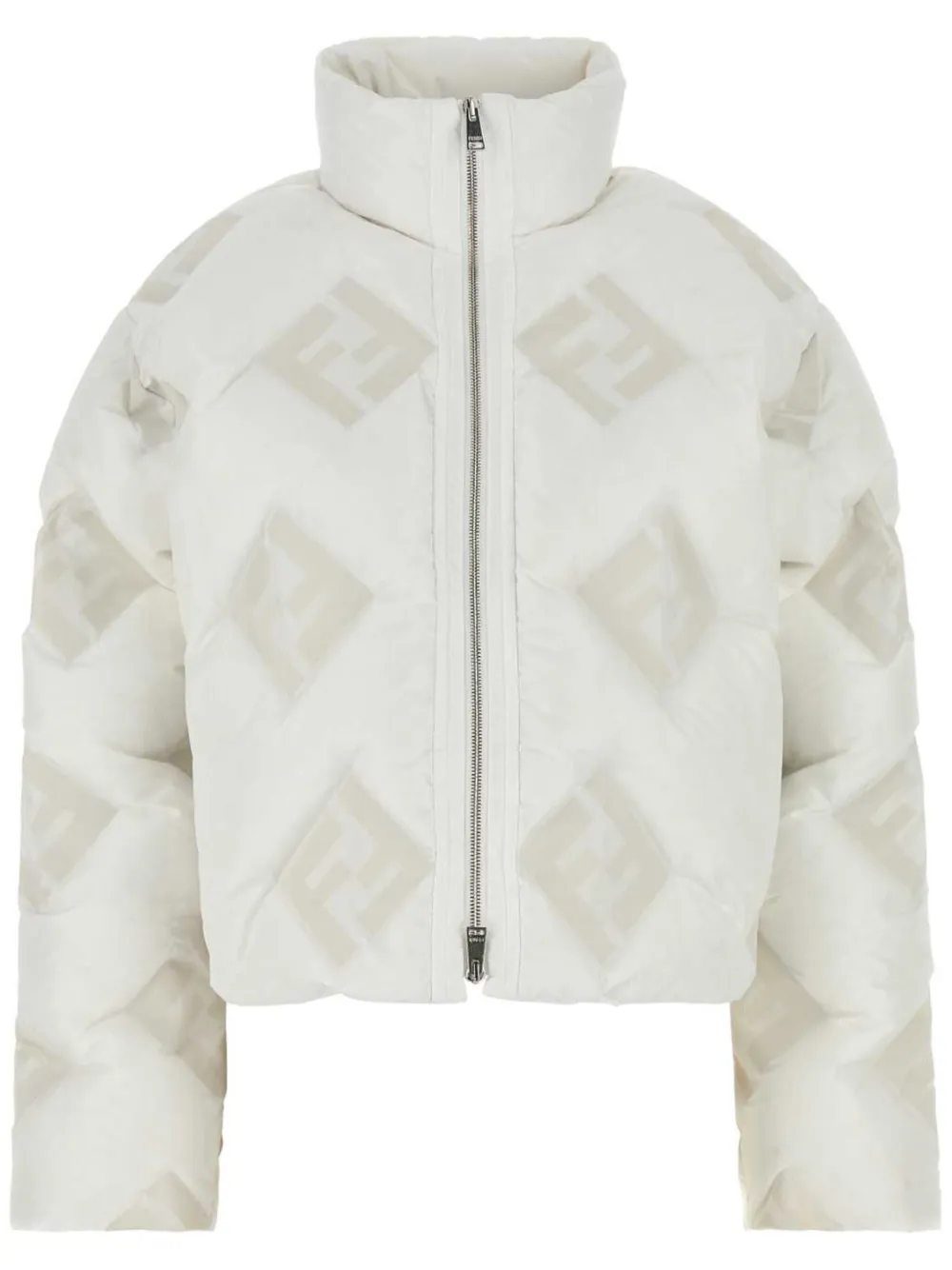 Пуховик с монограммой FENDI, нейтральный 
Пуховик с монограммой FENDI, нейтральный