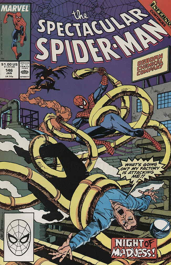 The Spectacular Spider-Man #146 : Demon Night (Inferno - Marvel Comics) (Marvel Comics)
The Spectacular Spider-Man #146 : Demon Night (Inferno - Marvel Comics) (Marvel Comics)