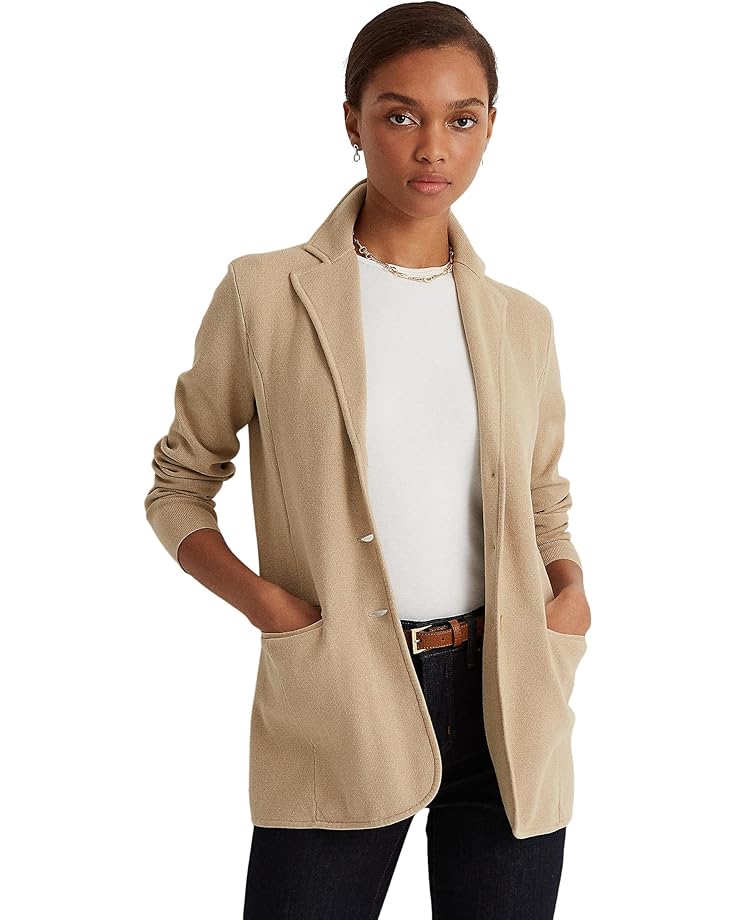 Блейзер Lauren Ralph Lauren Sweater Knit Blazer, цвет Birch Tan 
Блейзер Lauren Ralph Lauren Sweater Knit Blazer, цвет Birch Tan
