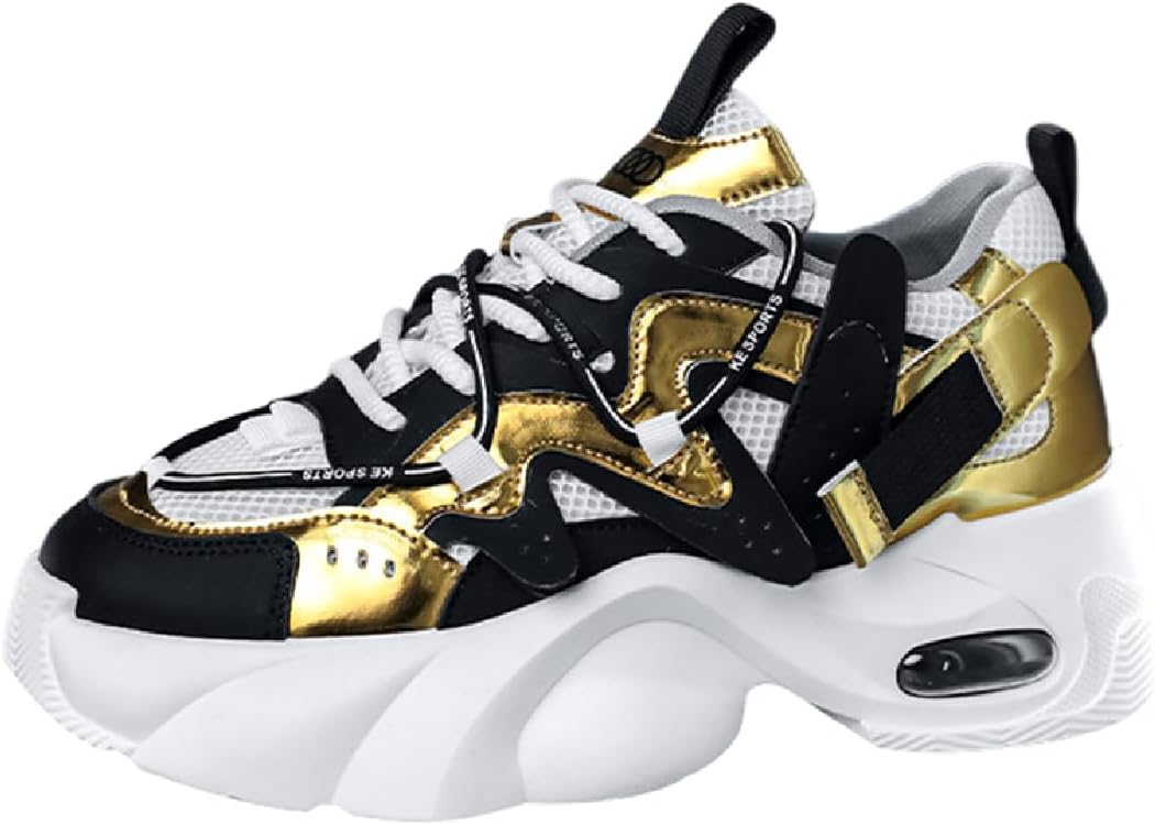 Мужские кроссовки Trend с комфортной дышащей сеткой, толстой подошвой и цветным дизайном, повседневные на шнуровке Lexamen, черный
Мужские кроссовки Trend с комфортной дышащей сеткой, толстой подошвой и цветным дизайном, повседневные на шнуровке Lexamen, черный