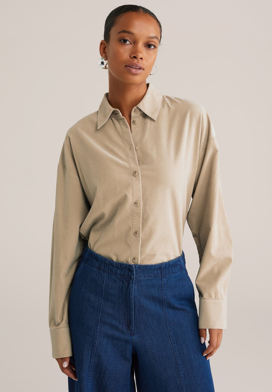 Блуза WE Fashion Button-down blouse, Beige
Блуза WE Fashion Button-down blouse, Beige