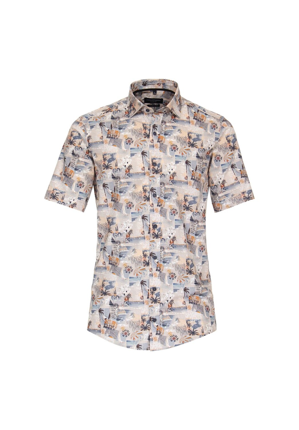 Мужская повседневная рубашка с коротким рукавом и принтом, повседневный крой CASAMODA, оранжевый
Мужская повседневная рубашка с коротким рукавом и принтом, повседневный крой CASAMODA, оранжевый