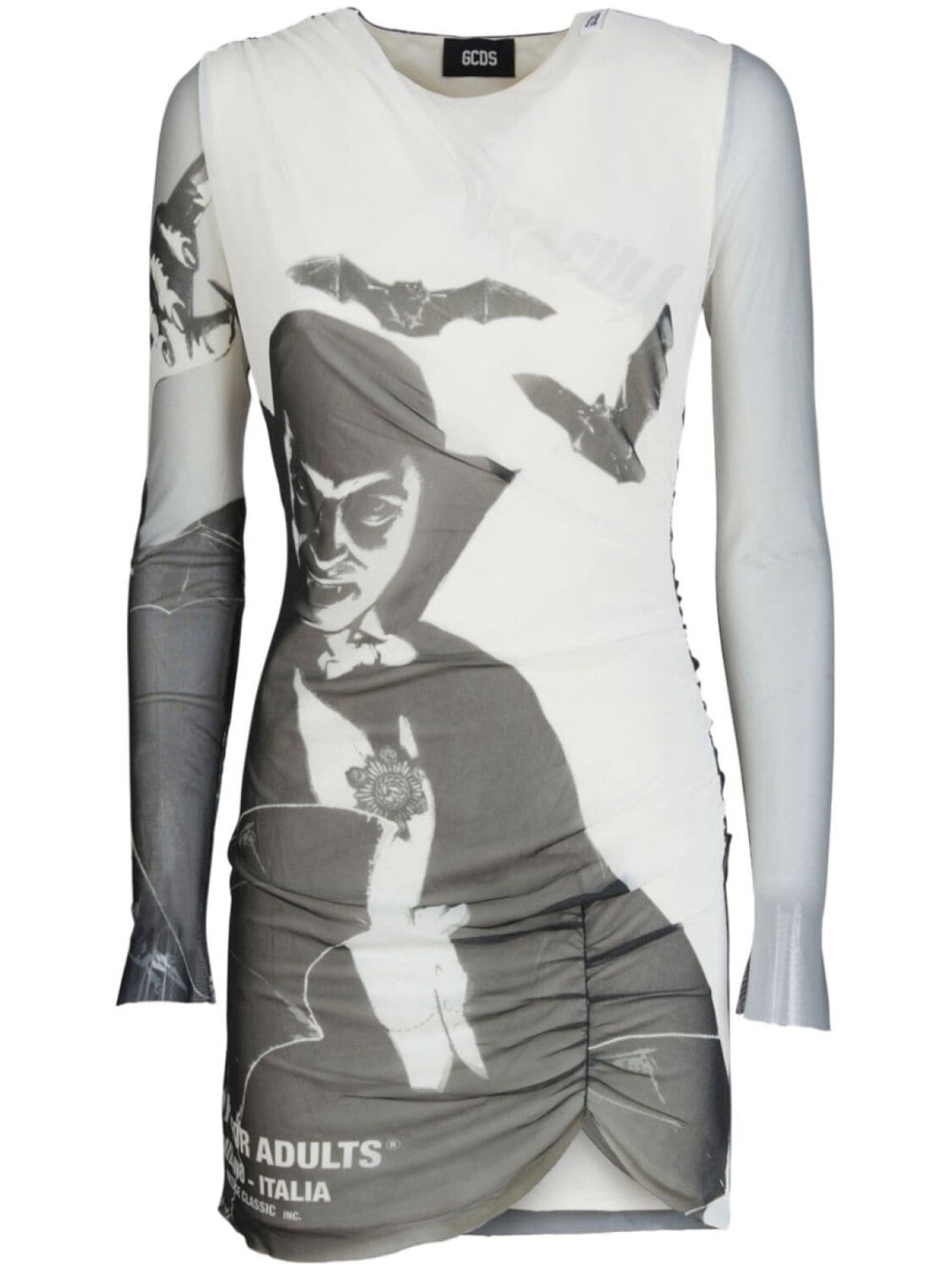 Мини-платье из тюля GCDS Dracula, белый
Мини-платье из тюля GCDS Dracula, белый