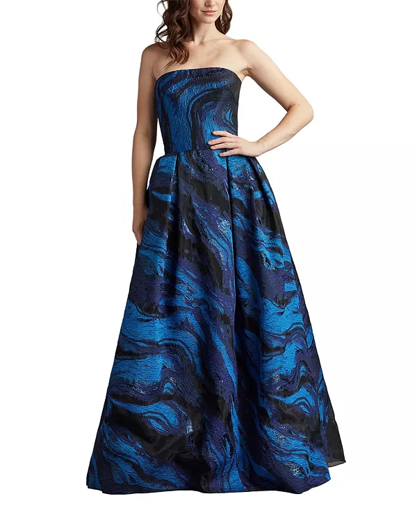 Бальное платье Valora без бретелей из жаккарда Tadashi Shoji, синий
Бальное платье Valora без бретелей из жаккарда Tadashi Shoji, синий