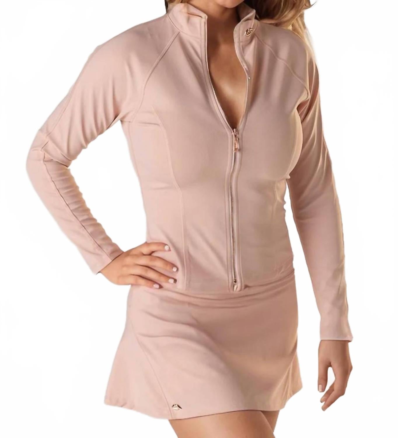 Полно-замковая гольфовая куртка в нежно-розовом цвете Foreplay Golf
Полно-замковая гольфовая куртка в нежно-розовом цвете Foreplay Golf