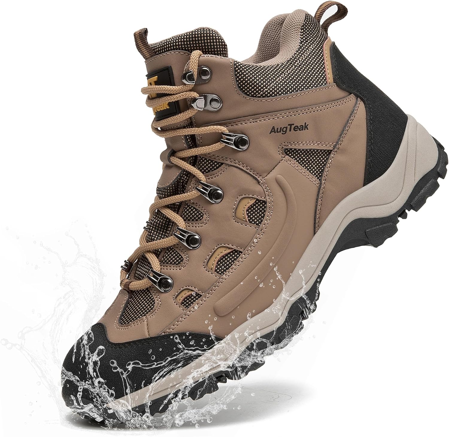 Мужские повседневные походные ботинки AugTeak, водонепроницаемые, легкие, средние по высоте, удобные для трекинга и прогулок на открытом воздухе, коричневый
Мужские повседневные походные ботинки AugTeak, водонепроницаемые, легкие, средние по высоте, удобные для трекинга и прогулок на открытом воздухе, коричневый