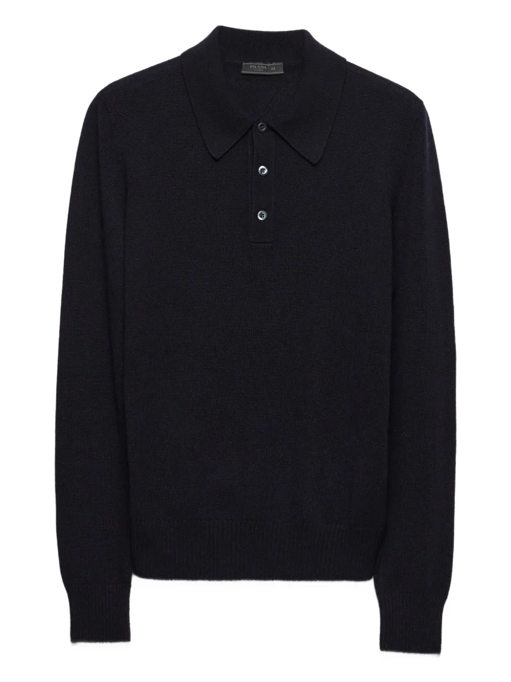 Кашемировая рубашка поло Prada, синий
Кашемировая рубашка поло Prada, синий