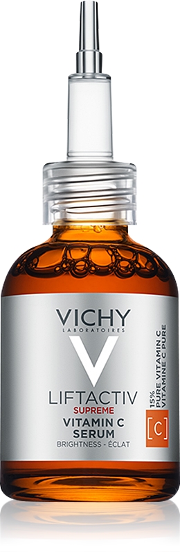 Liftactiv Supreme осветляющая сыворотка для лица с витамином С Vichy, 20 мл
Liftactiv Supreme осветляющая сыворотка для лица с витамином С Vichy, 20 мл