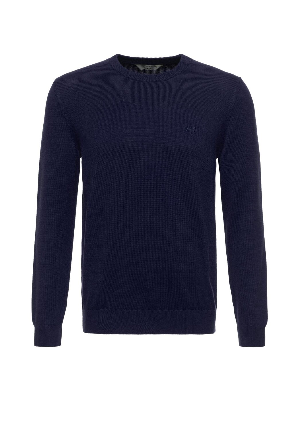 Свитер с круглым вырезом из чистого высококачественного хлопка WAY OF GLORY, темно-синий
Свитер с круглым вырезом из чистого высококачественного хлопка WAY OF GLORY, темно-синий