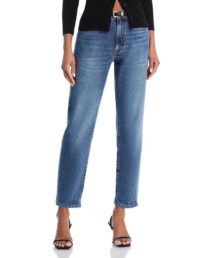 "Узкие прямые джинсы с высокой посадкой и укороченным штанином Borrowed в цвете Famous" FRAME, синий
"Узкие прямые джинсы с высокой посадкой и укороченным штанином Borrowed в цвете Famous" FRAME, синий