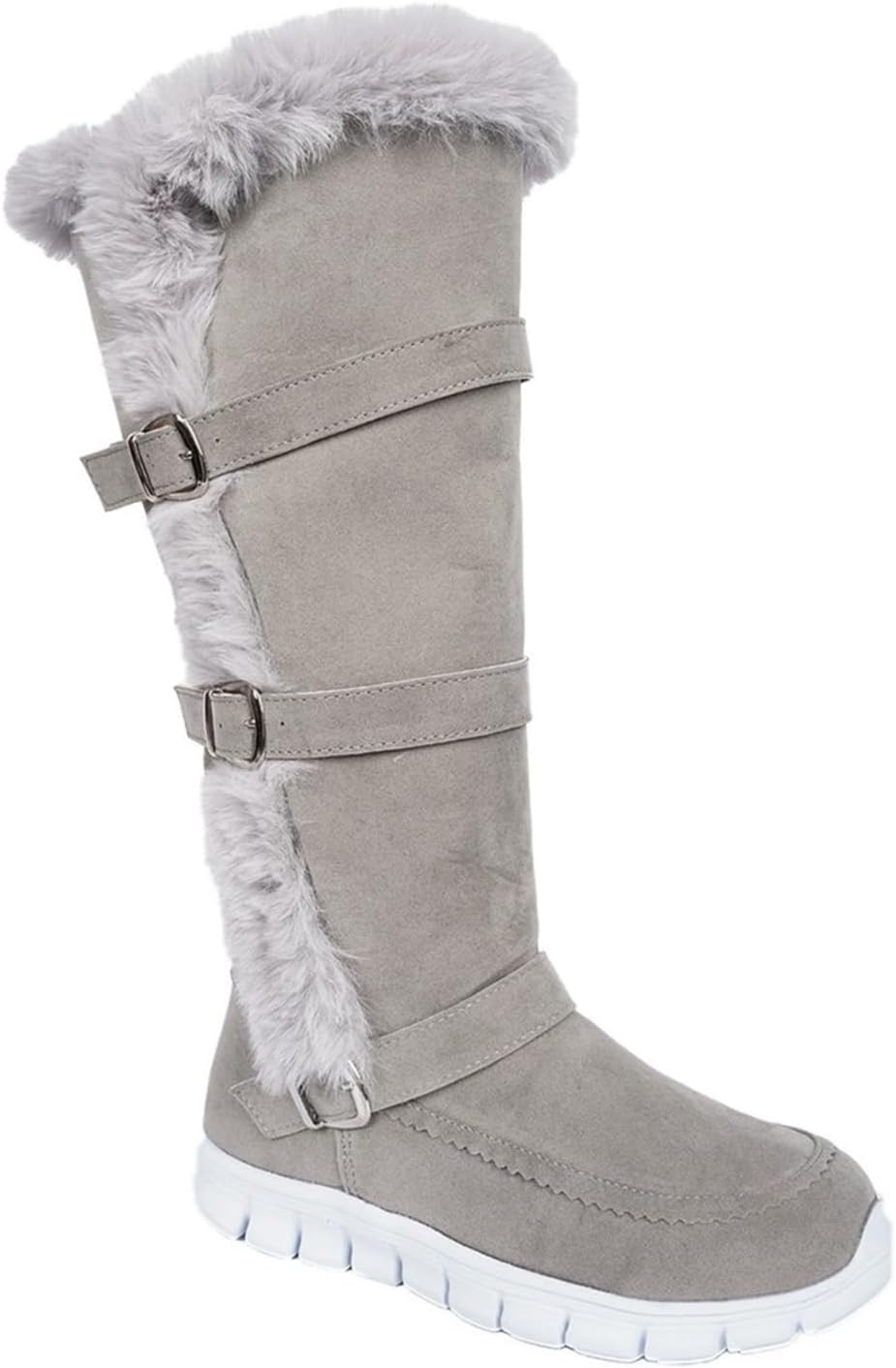 Женские и мужские зимние высокие ботинки до середины голени, с меховой подкладкой, теплые ботинки, широкая колодка, металлическая пряжка Generic, серый
Женские и мужские зимние высокие ботинки до середины голени, с меховой подкладкой, теплые ботинки, широкая колодка, металлическая пряжка Generic, серый