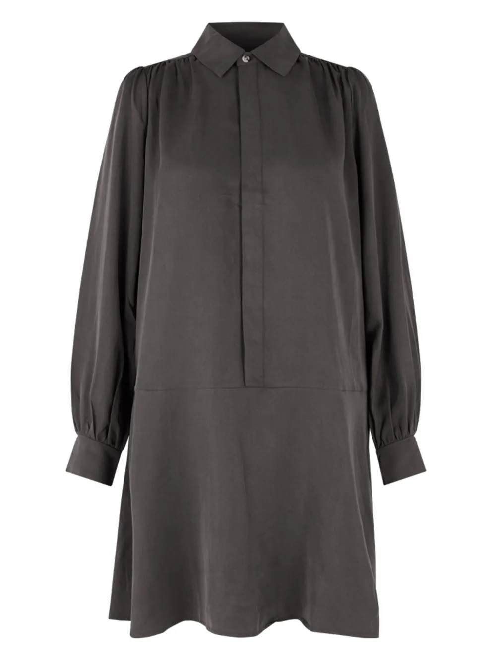 Платье-рубашка мини с воротником и рукавами-буфами SAMSOE SAMSOE, серый
Платье-рубашка мини с воротником и рукавами-буфами SAMSOE SAMSOE, серый
