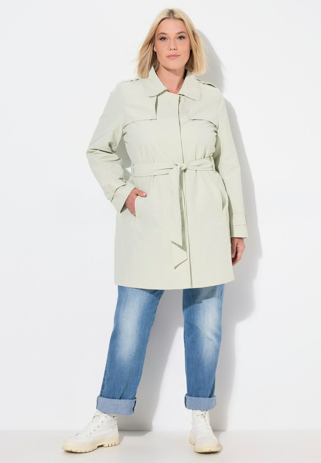 Пальто-тренч CONTEMPORARY Ulla Popken, серый
Пальто-тренч CONTEMPORARY Ulla Popken, серый