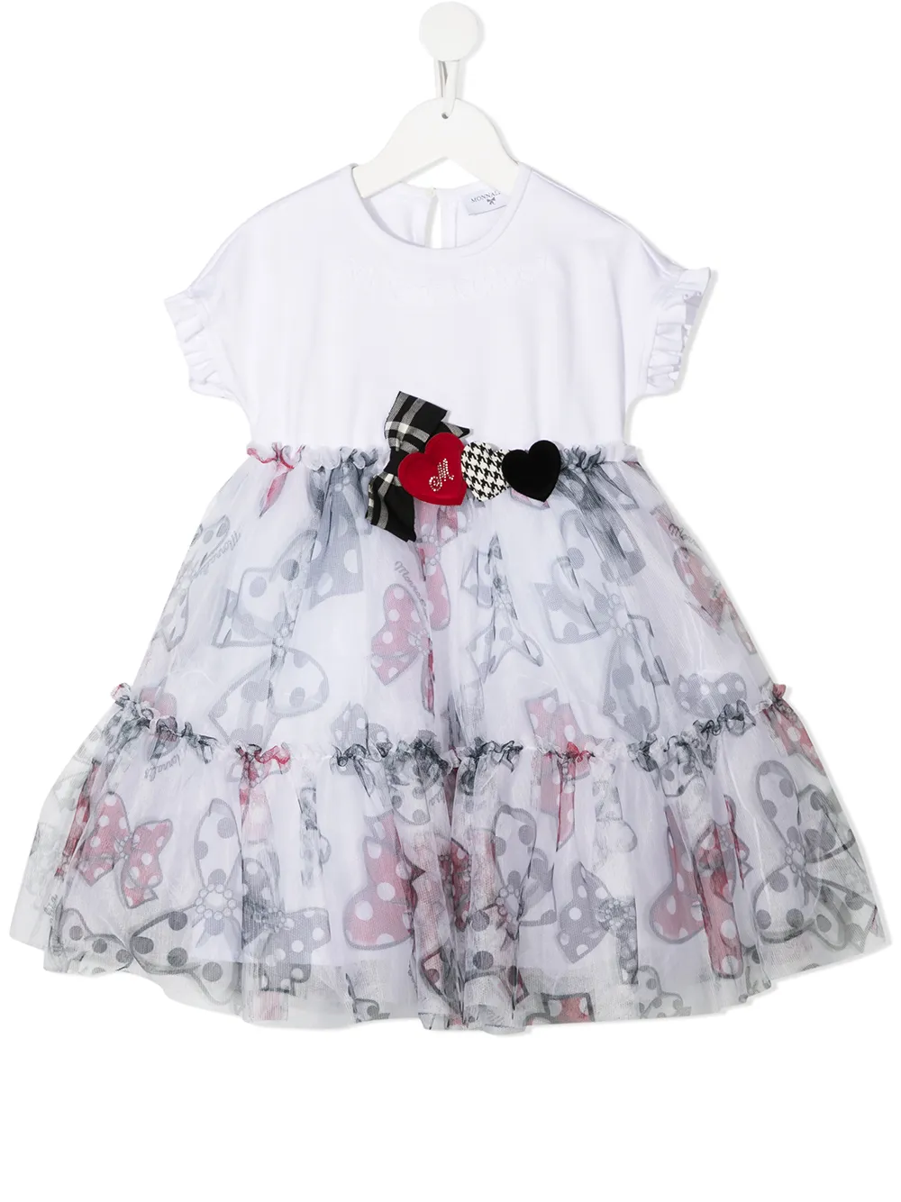 Расклешенное платье с принтом Monnalisa, белый
Расклешенное платье с принтом Monnalisa, белый