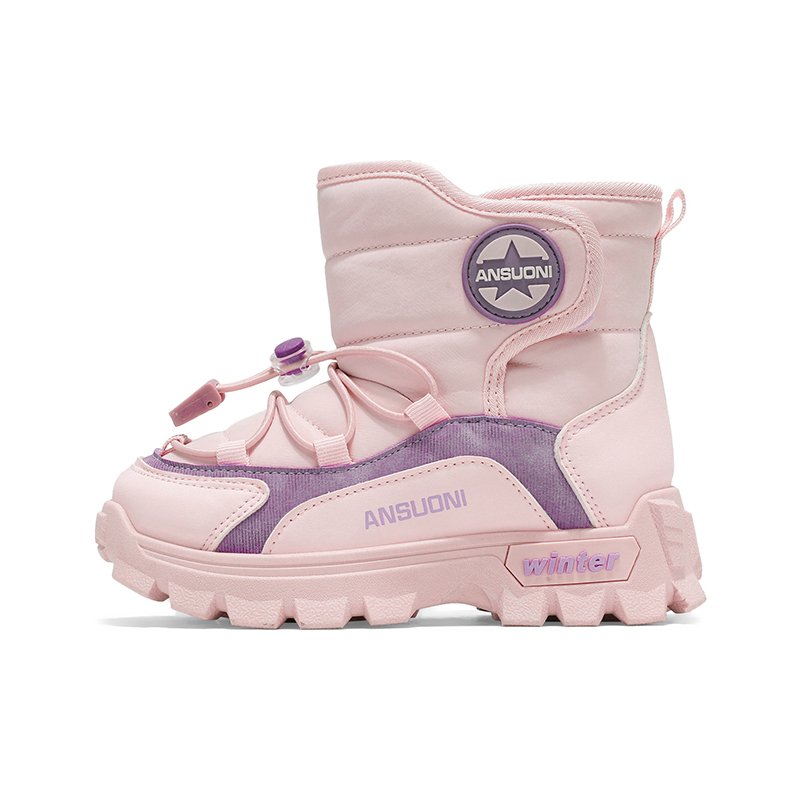 Нескользящие и износостойкие теплые высокие детские ботинки Wooden Rabbit, розовый
Нескользящие и износостойкие теплые высокие детские ботинки Wooden Rabbit, розовый