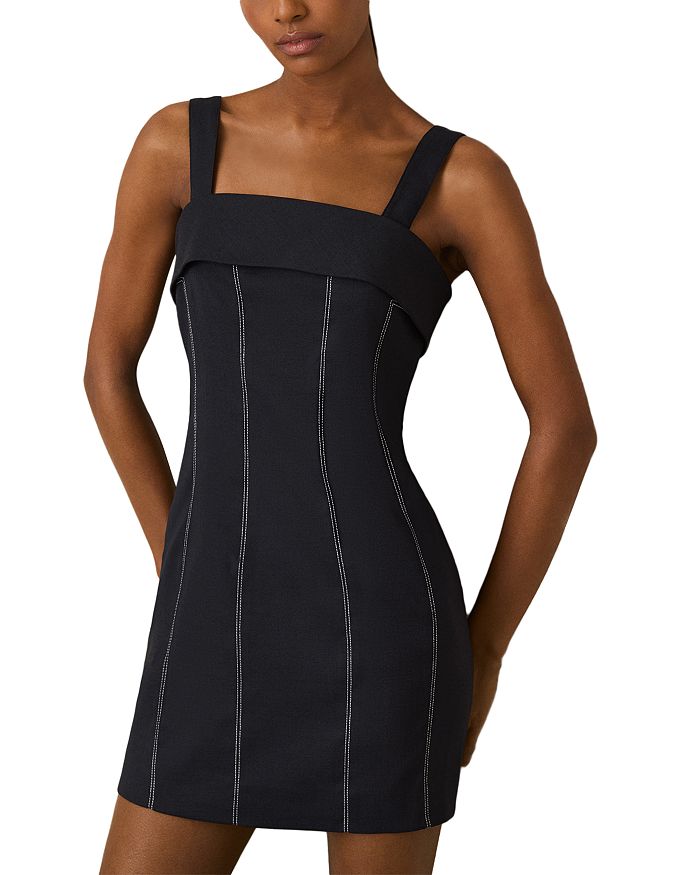 Платье Effie с контрастной строчкой REISS, синий
Платье Effie с контрастной строчкой REISS, синий