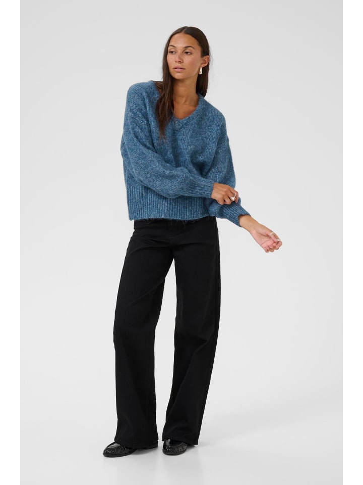 Kaffe Свободный вязаный свитер Katrina в цвете Bering Sea Melange
Kaffe Свободный вязаный свитер Katrina в цвете Bering Sea Melange