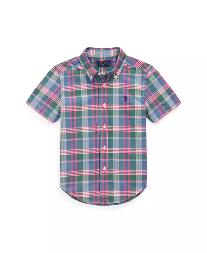 Рубашка Оксфорд в клетку с коротким рукавом для малышей и маленьких мальчиков Polo Ralph Lauren, мультиколор
Рубашка Оксфорд в клетку с коротким рукавом для малышей и маленьких мальчиков Polo Ralph Lauren, мультиколор