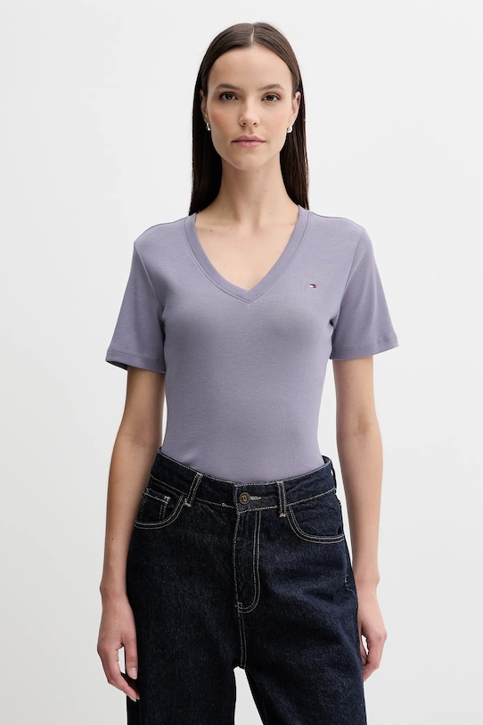 Хлопковая футболка Tommy Hilfiger, фиолетовый
Хлопковая футболка Tommy Hilfiger, фиолетовый